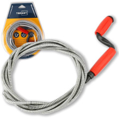 Flexible Débouche-Évier 6mm x 5m - Chromé, Flexible et Durable - Idéal pour Éviers - Beast