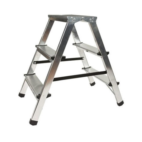 Échelle à Double Face 3 Steps 125kg - Résistante et Pratique - Idéale pour Accès en Hauteur - Beast