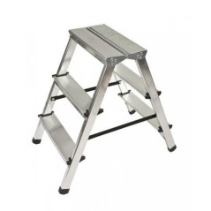 Échelle à Double Face 3 Steps 125kg - Résistante et Pratique - Idéale pour Accès en Hauteur - Beast