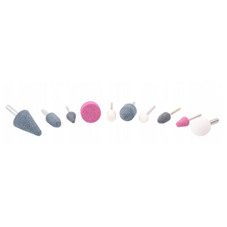 Jeu de Meules sur Tige 10 pcs - Ø10 mm - Polyvalent et Pratique - Beast - Beast