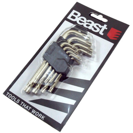 Clé Torx Jeu 10-50 - Cr Mo - 9x - Précision et durabilité - Usage Professionnel - Beast
