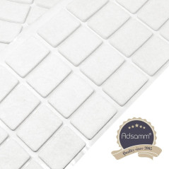 Jeu de Patins Feutre 28x - Blanc - Glisse Silencieuse et Protection des Surfaces - Beast - Beast