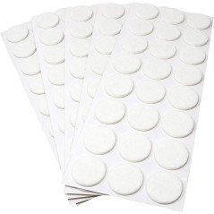 Jeu de Patins Feutre 28x - Blanc - Glisse Silencieuse et Protection des Surfaces - Beast - Beast