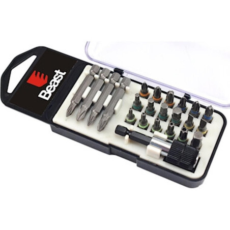 Jeu d'Embouts S2 Steel 22 Bits - Couleur + Adaptateur - Outils Pratiques et Polyvalents - Beast