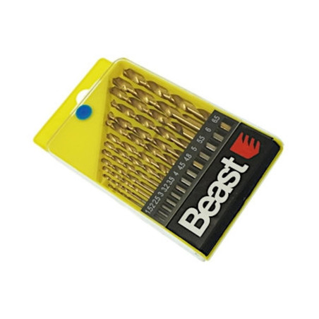 Forets pour Métaux 1.5-6.5 mm - HSS Titan, Lot de 13 - Précision et Durabilité - Beast
