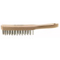 Brosse Manche Bois 280 mm - Utilisation Polyvalente - Pratique et Efficace - Beast