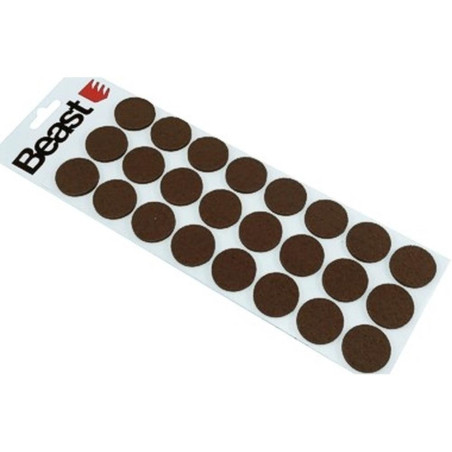 Jeu de Patins Feutre 24 pcs - 28x3 mm - Protection et Glisse Silencieuse - Beast - Beast