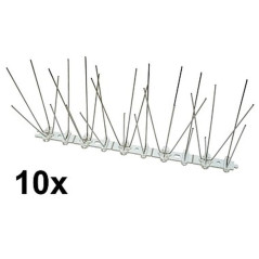 Brochettes Anti Pigeon 10x25 cm - Spikes 2-4-2-4 - Protection Efficace contre les Pigeons - Beast