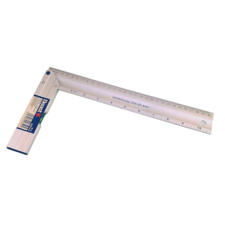 Équerre de Charpentier 300 mm - Aluminium, Précision et Robustesse - Idéale pour les Travaux de Construction - Beast
