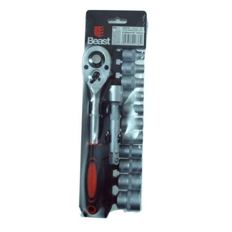 Clés à Douille 8-24 mm 1/2'' - Acier, Norme CV 12X - Polyvalence et Précision - Beast