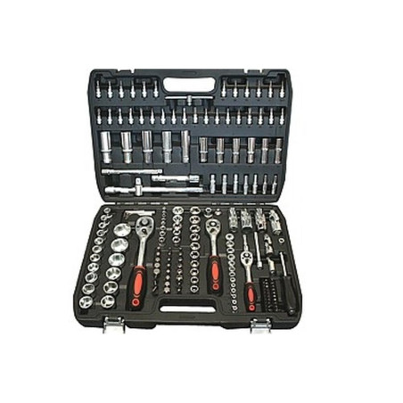 Clés à Douille 1/4'', 3/8'' et 1/2'' - Acier au Carbone, Ensemble Complet - Outils Polyvalents pour Mécanique - Beast