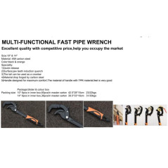 Clé Multi-Fonction 10'' - 8 à 30 mm - Acier, Pratique et Polyvalente - Beast - Beast