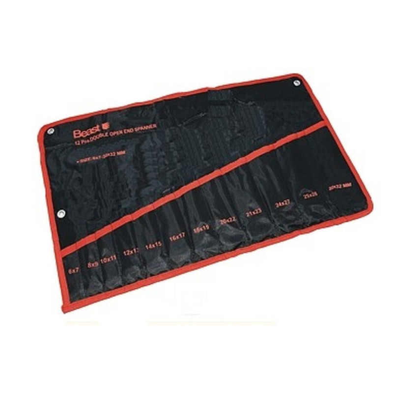 Trousse pour Set de Clés 12 pcs - 6-32 mm - Pratique et Durable - Beast - Beast