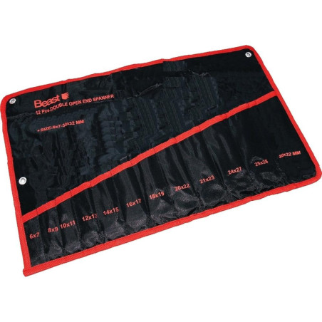 Trousse pour Set de Clés 12 pcs - 6-32 mm - Pratique et Durable - Beast - Beast