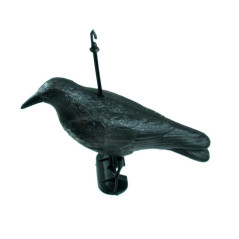 Corbeau Épouvantail 38 cm - Plastic - Décoration de Jardin - Effet Disuasif - Beast