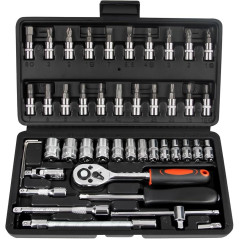Clés à Douille 1/4'' CV 46X - Zinc Plated - Résistantes et Durables - Beast - Beast