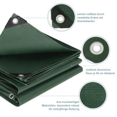 Bâche de Protection 4x8M - Résistante et Durable - Idéale pour Couvrir et Protéger - Beast