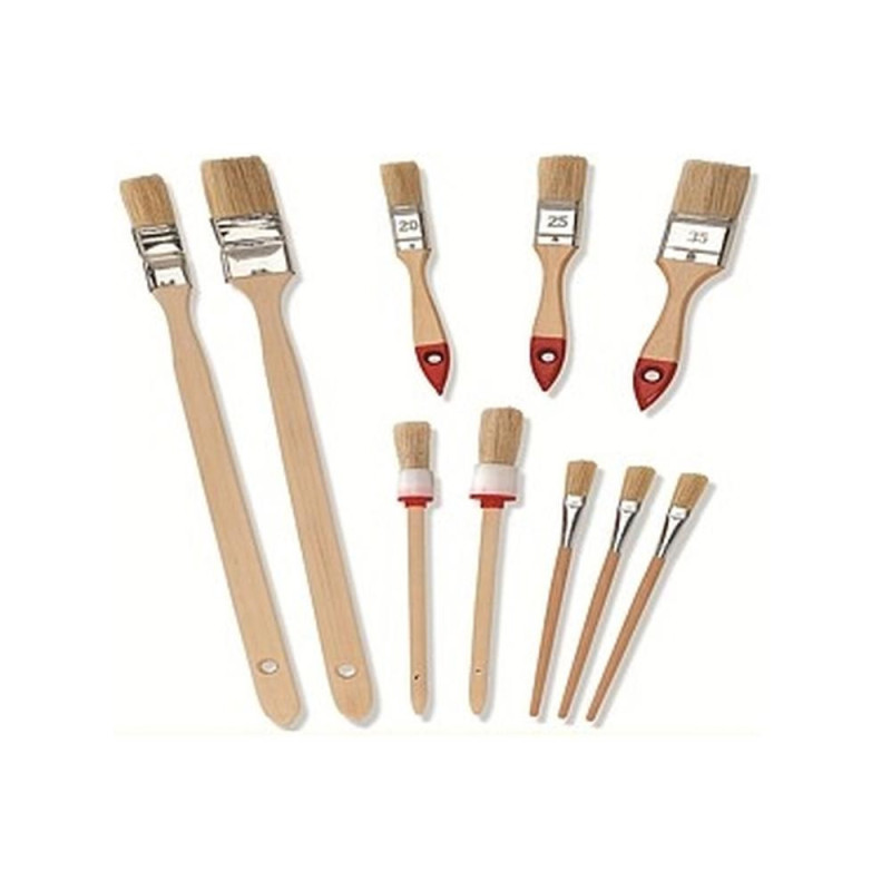 Assortiment de Pinceaux 10 pcs - Idéal pour Peinture et Détails - Précision et Polyvalence - Beast