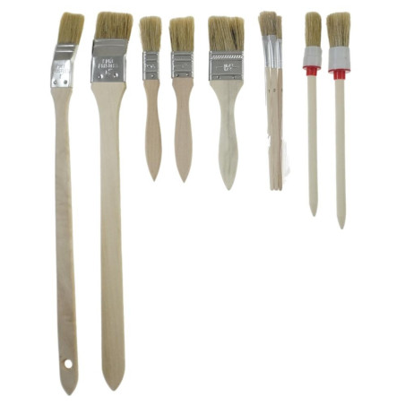 Assortiment de Pinceaux 10 pcs - Idéal pour Peinture et Détails - Précision et Polyvalence - Beast