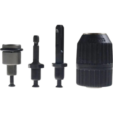 Mandrin de Perçage à Couronne Dentée 4x - SDS Pneumatic 1/2'' 2-13 mm - Précision et Efficacité - Beast - Beast
