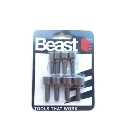 Jeu d'Embouts 8 Pcs 5-13 mm - Acier - Norme DIN - Précision et polyvalence - Beast