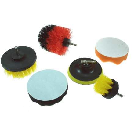 Jeu de Brosses Nylon 6x - Hex Shank, 1+3+2 - Polyvalent et Efficace - Beast