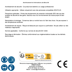 Mandrin de Perçage à Couronne Dentaire 2-26DFR - SDS-PLUS, Précision et Efficacité - Beast - Beast