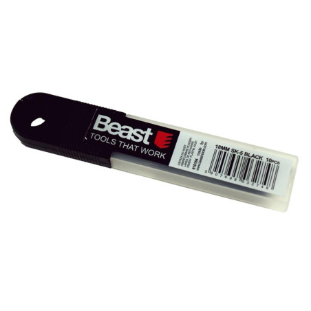 Lames de Rechange 18mm SK-5 - Lot de 10 - Acier SK-5, Précision de Coupe - Beast - Beast