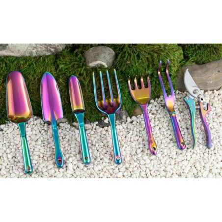 Jeu d'Outils de Jardin 7x - Aluminium Coloré - Pratique et Durable - Beast - Beast