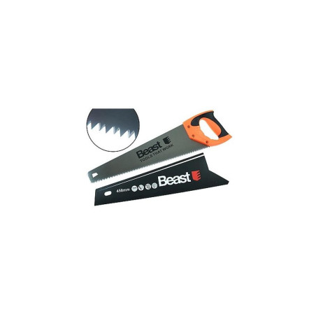 Scie Égoïne Dentaillée 450 mm - 7 TPI, 1.05 mm - Précision et Efficacité - Beast - Beast
