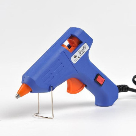 Pistolet à Colle 8mm 10W - Bleu, On/Off - Pratique et Efficace - Beast