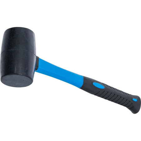 Maillet Caoutchouc 80 mm - Manche en Acier, 950 g - Résistant et Pratique - Beast - Beast
