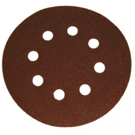 Disques Abrasifs Velcro P120 125 mm - 20 Pièces, 8-Holes - Idéal pour Finitions Précises - Beast