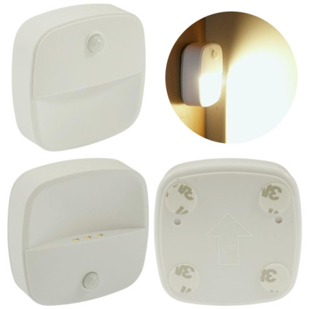 Lampe de Nuit avec Détecteur de Mouvement - Adhésive, Fonction SMD - Pratique et Économique - Beast