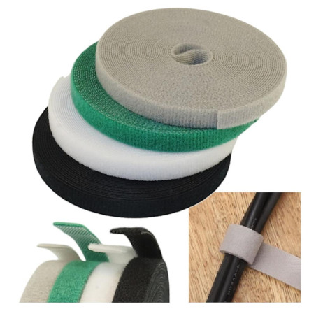 Serre-Câbles Réutilisables 5M x 8MM - 4 Couleurs Velcro - Pratique et Durable - Beast