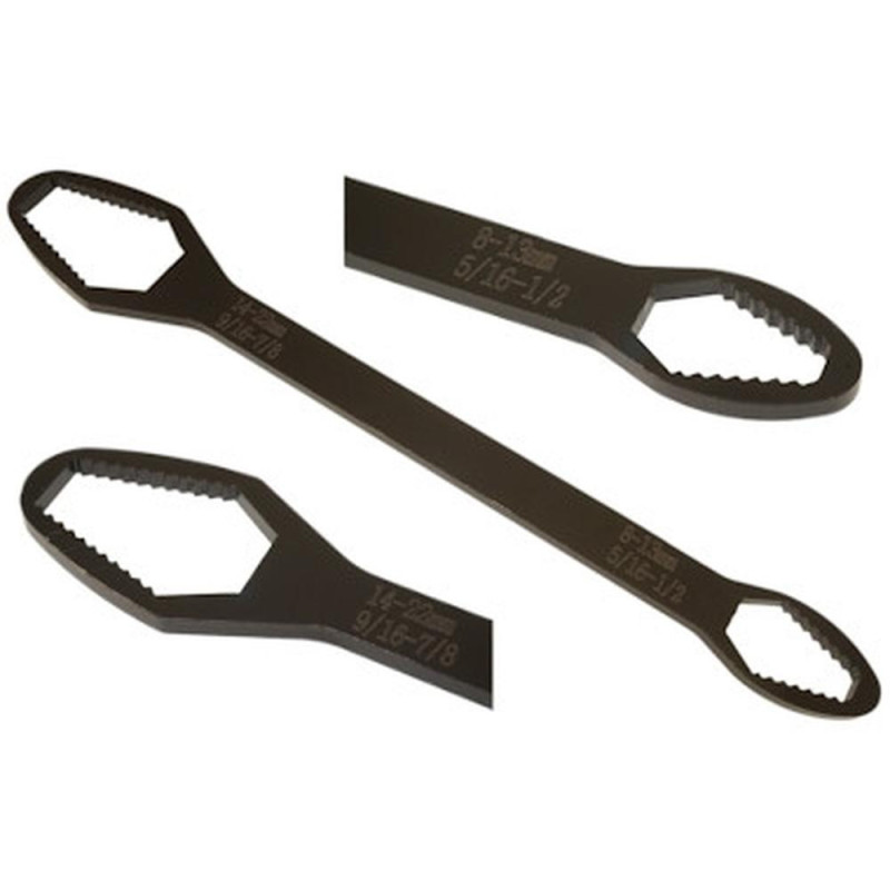 Clé Multi-Fonction 260 mm 8 - 22 mm - Noir - Pratique et Polyvalente - Beast