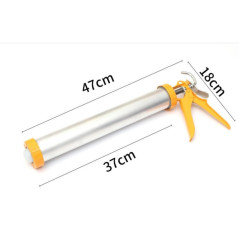 Pistolet à Mastic 375 mm (600 ml) - Précision et Ergonomie - Idéal pour Applications de Mastic - Beast