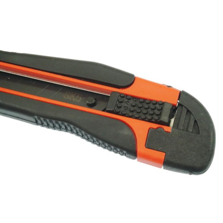 Cutter Lame Cassable 18mm - SK-5, Poignée TPR, Métal - Précision et Confort d'Utilisation - Beast - Beast