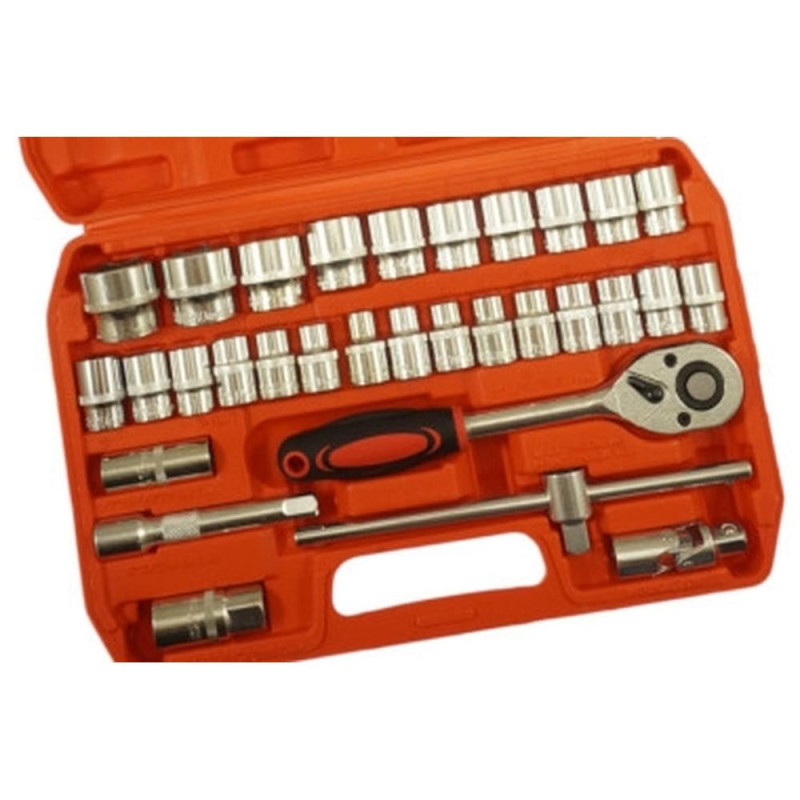 Coffret Douilles 1/2" 8-32 mm - 32 Pièces, Acier - Outils Pratiques et Polyvalents - Beast