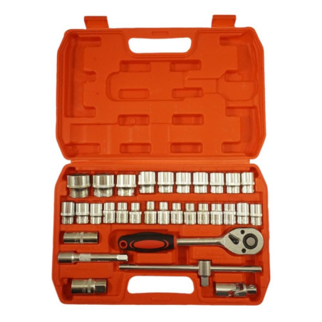 Coffret Douilles 1/2" 8-32 mm - 32 Pièces, Acier - Outils Pratiques et Polyvalents - Beast