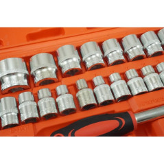 Coffret Douilles 1/2" 8-32 mm - 32 Pièces, Acier - Outils Pratiques et Polyvalents - Beast