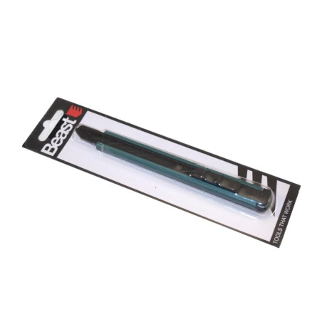 Cutter Lame Cassable 9mm - Précision SK-5, Poignée Aluminium - Idéal pour Découpe Précise - Beast