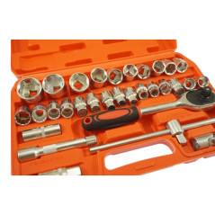 Coffret Douilles 1/2" 8-32 mm - 32 Pièces, Acier - Outils Pratiques et Polyvalents - Beast
