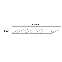 Lames de Rechange 9mm - Précision SK-5 Black, Lot de 10 - Tranchantes et Durables - Beast - Beast