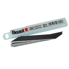 Lames de Rechange 9mm - Précision SK-5 Black, Lot de 10 - Tranchantes et Durables - Beast - Beast
