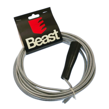 Flexible Débouche-Évier 5M Ø6 mm - Zinc Plated - Évacuation Efficace et Durable - Beast - Beast