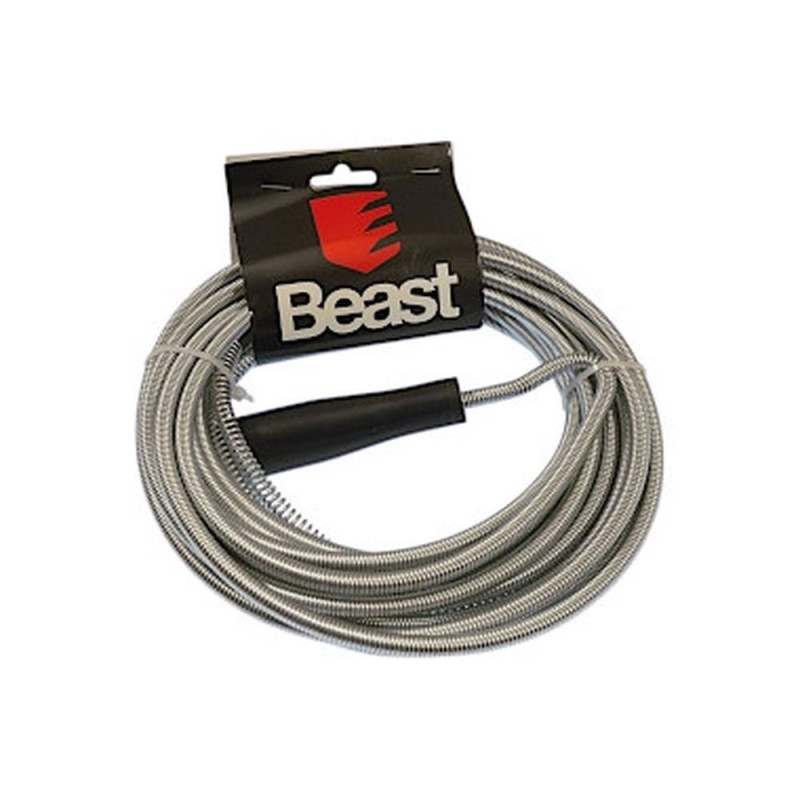 Flexible Débouche-Évier 7.5M Ø8 mm - Zinc Plated - Évacuation Efficace et Durable - Beast - Beast