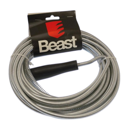 Flexible Débouche-Évier 7.5M Ø8 mm - Zinc Plated - Évacuation Efficace et Durable - Beast - Beast