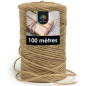 Corde de Jute 100M - 2 mm - Écologique et Résistante - Idéale pour Décorations et Bricolage - Beast