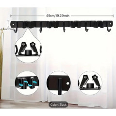 Cintre 4+5 49 cm - Polyvalent et Pratique - Idéal pour Rangement de Vêtements - Beast